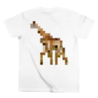 PITTEN PRODUCTSのPIXEL_ANIMAL_01(GIRAFFE) スタンダードTシャツの裏面