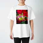 蜜と蝶の花と墨 b スタンダードTシャツ