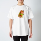 まめのき。のハンバーガー。 Regular Fit T-Shirt