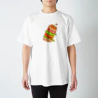 まめのき。のハンバーガー。 スタンダードTシャツ