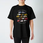 ぼんやり商会 SUZURI店の人の良さそうなはたらく車（濃い色用） Regular Fit T-Shirt