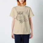 ROCK 'N' ROLL TIGER　ロックンロール タイガーのアフリカオオコノハズク　グレー Regular Fit T-Shirt