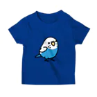 Cody the LovebirdのChubby Bird セキセイインコ　ブルー　男の子 スタンダードTシャツ