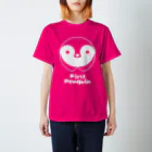 どいまさとしのロゴ子ども向けT　白ぺんぎん スタンダードTシャツ