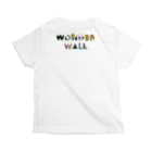 WONDER WALL のWW　W2 ベーシック オリジナルロゴ スタンダードTシャツの裏面