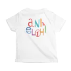 ＡＮＩＥＬＣＨＩ（あにえるち／アニエルチ）のKIDS90表裏ロゴ入り Regular Fit T-Shirtの裏面