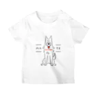 アガタチホのお店の線の犬_文字入り Regular Fit T-Shirt