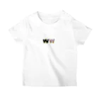 WONDER WALL のWW　W2 ベーシック オリジナルロゴ Regular Fit T-Shirt