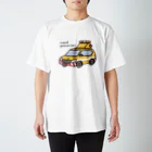 ぼんやり商会 SUZURI店の道路パトロールカーさん スタンダードTシャツ