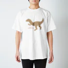ぼんやり商会 SUZURI店の人の良さそうなアロサウルス スタンダードTシャツ