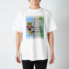 たまごっぷる -Tamagopple-のいつもいっしょ ふみきり シリーズ　にほんのふみきり スタンダードTシャツ