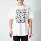 tree treeのMexican skull -GY- Regular Fit T-Shirt