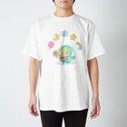 ようこそ『MAYOHOUSE』へのアマビエ×花月雪星宙 スタンダードTシャツ