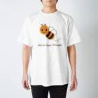 Merry Care Shopのはちさん　Merry Care Friends Regular Fit T-Shirt