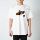 tree treeのRacing car Choco Regular Fit T-Shirt