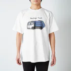 ぼんやり商会 SUZURI店のゴミ収集車さん（こども） Regular Fit T-Shirt