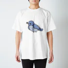 ぼんやり商会 SUZURI店の青い鳥さん ｡ｏＯ スタンダードTシャツ