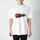 ぼんやり商会 SUZURI店の貨物列車さん ｡ｏＯ Regular Fit T-Shirt