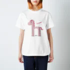 okamensのアルファベット h happy horse スタンダードTシャツ