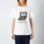 ぼんやり商会 SUZURI店のパソコンさん（こども） スタンダードTシャツ