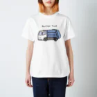 ぼんやり商会 SUZURI店のゴミ収集車さん（こども） スタンダードTシャツ