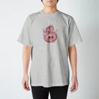 GGenerousのドラゴン＆スカル　赤 Regular Fit T-Shirt