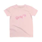 Girly*hガーリーエイチのGirly*hロゴ(ピンク) スタンダードTシャツ