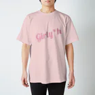 Girly*hガーリーエイチのGirly*hロゴ(ピンク) Regular Fit T-Shirt