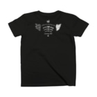 くねくね道の天使と悪魔の肩甲骨 Regular Fit T-Shirtの裏面