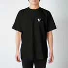 黒白部のダッチうさぎ(座)とオオバン スタンダードTシャツ