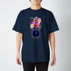 &i Designのアンドアイデザイン　数秘＆カラー🄬オマージュボトルNo11&INDIGO スタンダードTシャツ