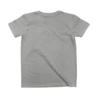 FOXY COLORSのピラティス PILATES ウェア パンダ Tシャツ gray Regular Fit T-Shirtの裏面