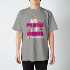 FOXY COLORSのピラティス PILATES ウェア パンダ Tシャツ pink Regular Fit T-Shirt