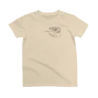 はんぶんこ　hanbunco-libraryのno book, no life 淡色 Regular Fit T-Shirt