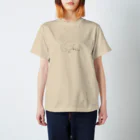 もくもくモクレンの日本スピッツデザインショップのねてるスピッツ スタンダードTシャツ