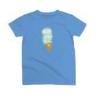 うみのいきもの・もりのいきものやさんのクラゲさんアイスクリーム Regular Fit T-Shirt