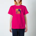 ぐら(GURA)の一点を見つめる猫ズ スタンダードTシャツ