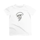 YuragiのBlack LOGO Jellyfish Regular Fit T-Shirt