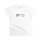 DEDE no LOGのででモデル　ででTシャツ　モノクロ スタンダードTシャツ