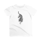 まりねまの虎さん刺繍図案 Regular Fit T-Shirt