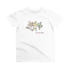 バレエシルエット ballet*pointe_pon*の鳥獣戯画×バレエ(4羽の白鳥) スタンダードTシャツ