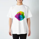 ゆるい猫ちゃんSHOPのRainbow rose(Single) スタンダードTシャツ