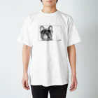 noe_to_meg (ノエとめぐ)の今日のムニュ【モノクロ】 Regular Fit T-Shirt