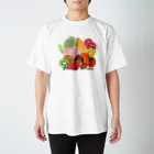 Michiru Kitchenの果物屋さんロゴ入り Regular Fit T-Shirt