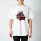 cornのFlower color Regular Fit T-Shirt