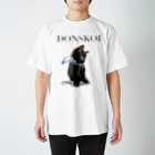 アゴみデザインのドンちゃん　おリボンver.  Regular Fit T-Shirt