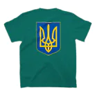 独立社PR,LLCのウクライナ応援 Save Ukraine 徹底抗戦 Regular Fit T-Shirtの裏面