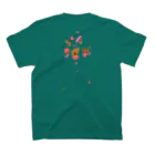 モモタロ屋の赤い林檎と水玉 Regular Fit T-Shirtの裏面