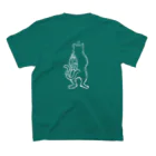 Metime Designs ☆ みぃたいむデザインの♨ふろねこ♨〈前後プリント〉 Regular Fit T-Shirtの裏面