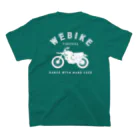 tetsyameowのWEBike VMX(白プリント） スタンダードTシャツの裏面